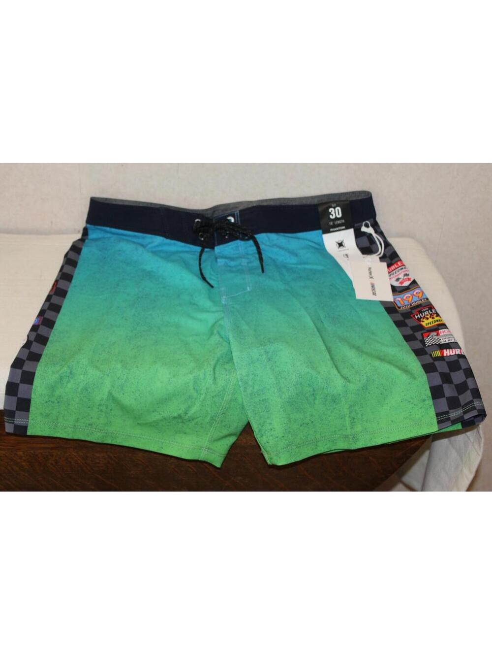 NEW Hurley Phantom-Eco NASCAR 18 Inch Boardshorts Swim - Men 30